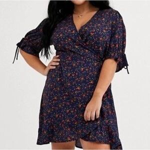 ASOS Wednesdays Girl Floral Wrap Dress